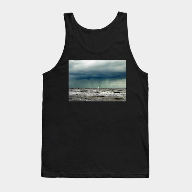 Rain clouds over the sea Tank Top by rozmcq